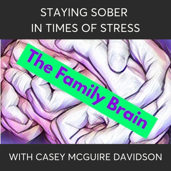 Staying Sober In Times Of Stress on The Family Brain Podcast with Casey McGuire Davidson of The Hello Someday Podcast