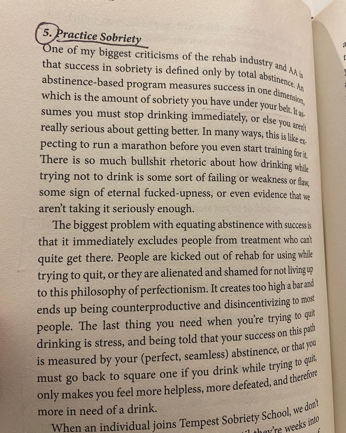Holly Whitaker in Quit Like A Woman on why we need to embrace practicing sobriety vs complete abstinence as the measure of progress and success. Quitting drinking is a process of trial and error and training - much like training for a marathon. You start with the Couch to 5K.