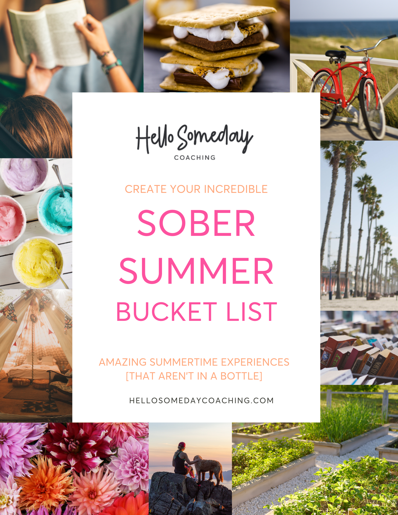 How to Create A Dry July and Sober Summer Bucket List of Alcohol-Free Fun Ideas For Women Quitting Drinking 