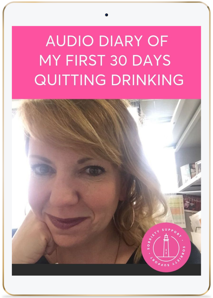 My audio diary of my first 30 days sober - coaching for sober women quitting drinking 