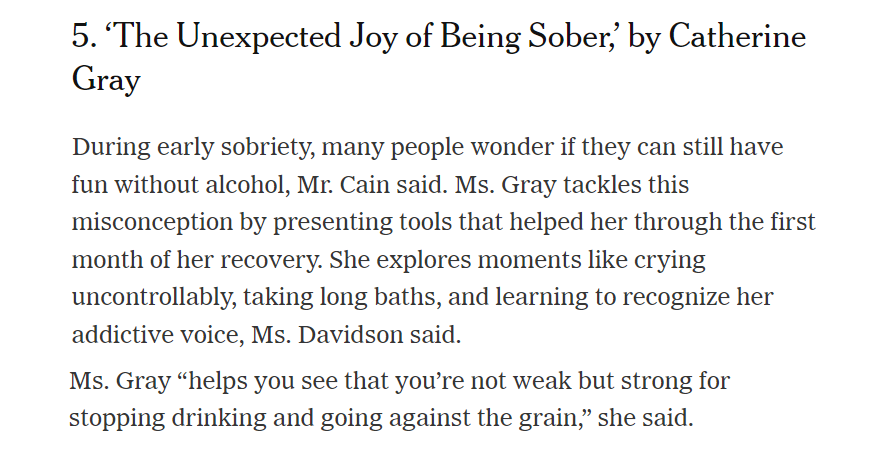 New-York-Times-Recommends-The-Unexpected-Joy-Of-Being-Sober-Catharine-Gray-Books-To-Help-You-Drink-Less-With-Casey-McGuire-Davidson-Hello-Someday-Sobriety-Coach