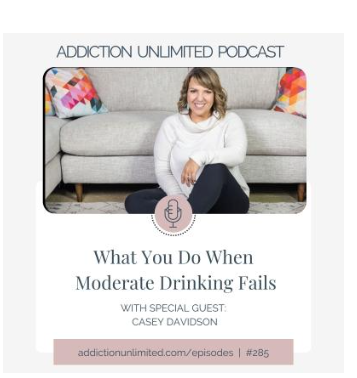 Casey McGuire Davidson Podcast Interview on The Unruffled Podcast on Quitting Drinking and how to avoid Boredom In Sobriety