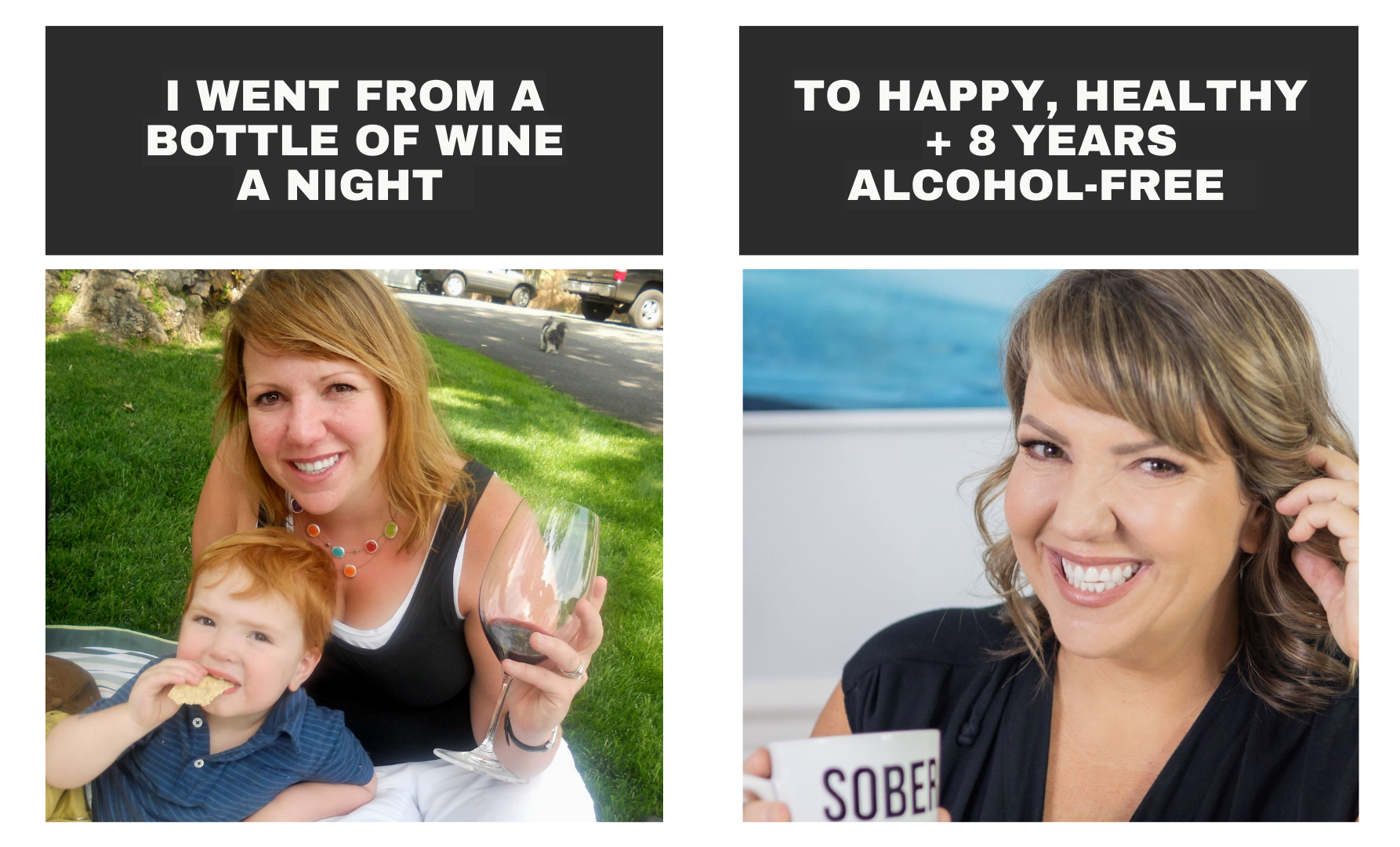 I went from a bottle of wine a night to 8 years alcohol-free. Here's how I did it!