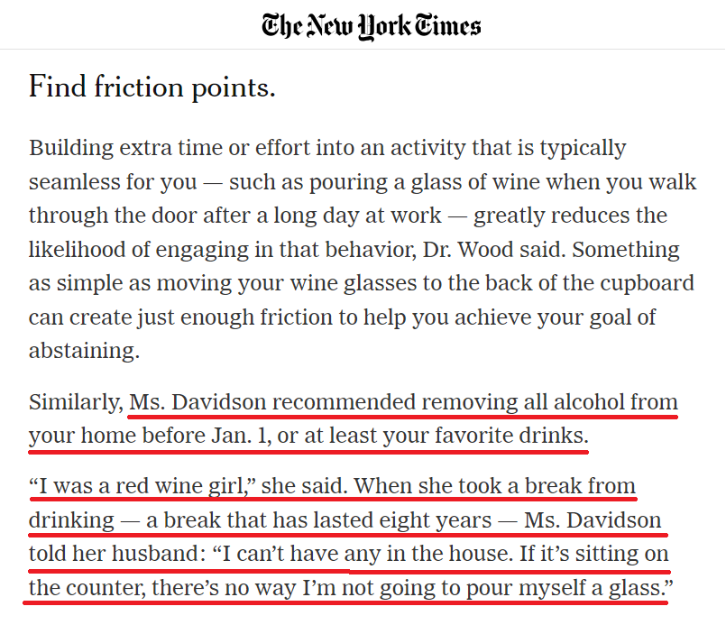 Dry January New York Times Success Tips From Sober Coach Casey Davidson - Hello Someday Coaching - Get The Alcohol Out Of Your House