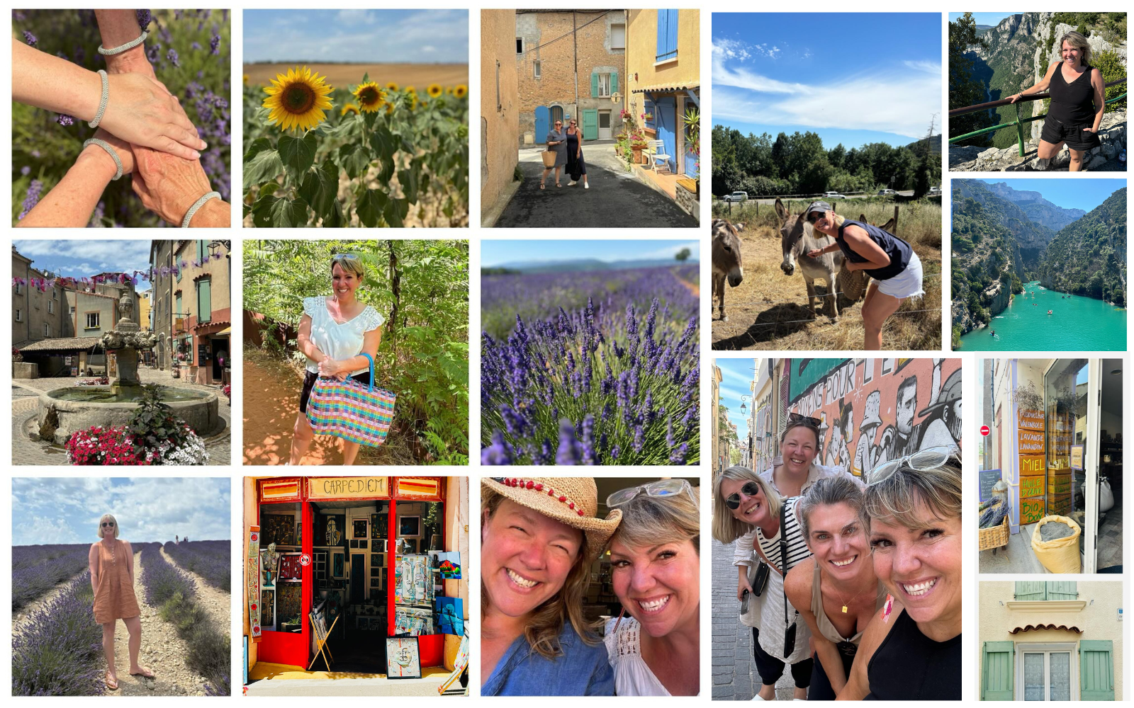 Sober Vacation in Provence with friends Ingrid, Megan and Margaret